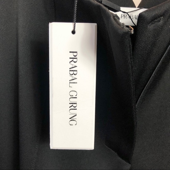 Prabal Gurung V-Front Black Crepe Trouser Pants NWT size 4 - Picture 5 of 7